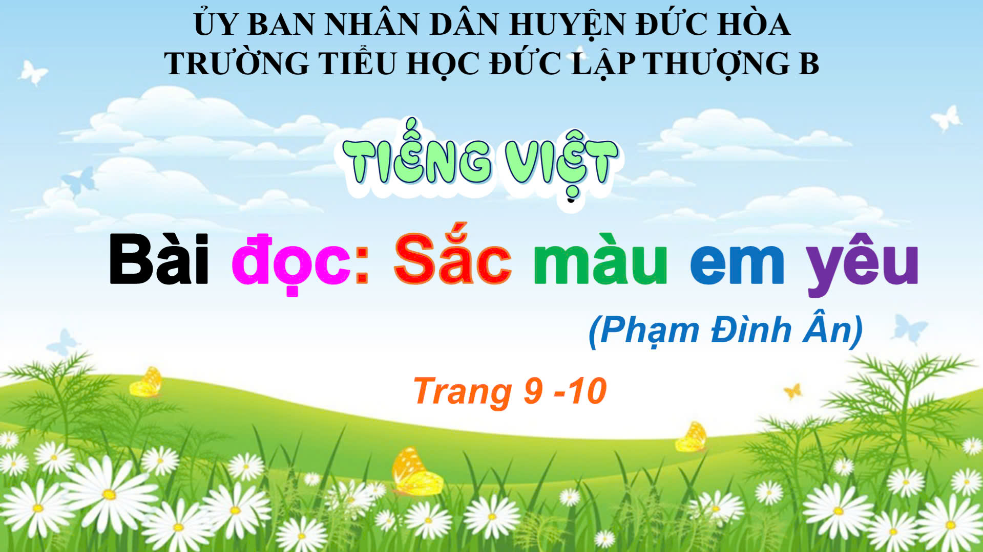 SẮC MÀU EM YÊU